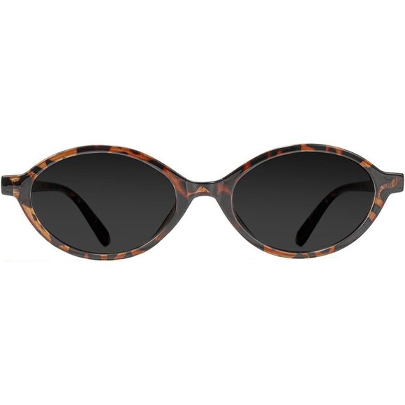 ? Sunglasses Women Grey Retro Oval Polarized Shades Stylish Trendy Sunglasses main image 2